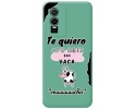 Funda Silicona Líquida Verde para Vivo Y76 5G diseño Vaca Dibujos