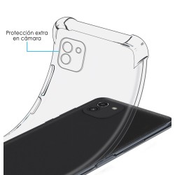 Funda Silicona Antigolpes Transparente para Samsung Galaxy A03 2