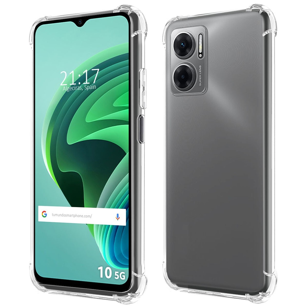 Funda Silicona Antigolpes Transparente para Xiaomi Redmi 10 5G