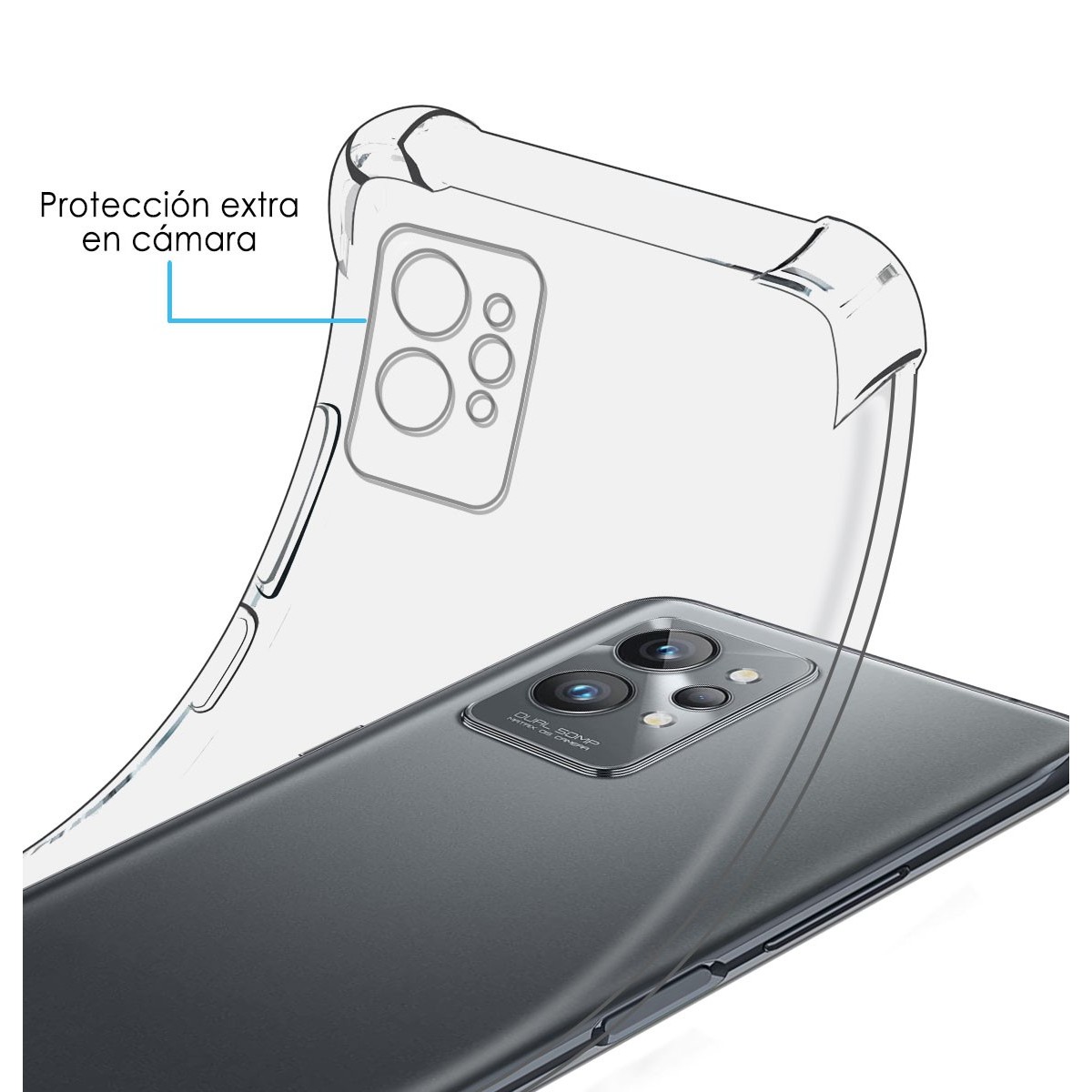 Funda Silicona Antigolpes Transparente para Realme GT 2 Pro 5G