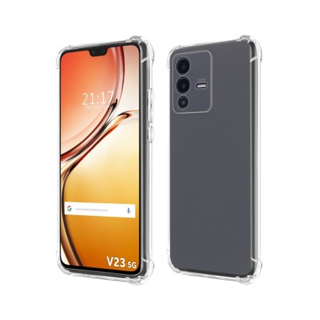 Funda Silicona Antigolpes Transparente para Vivo V23 5G