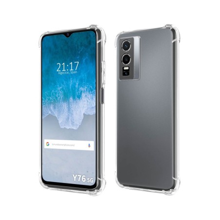 Funda Silicona Antigolpes Transparente para Vivo Y76 5G