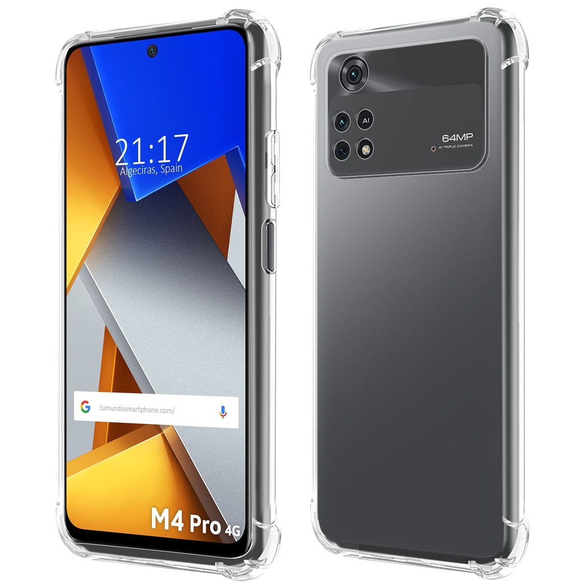 Funda Silicona Antigolpes Transparente para Xiaomi POCO M4 Pro 4G