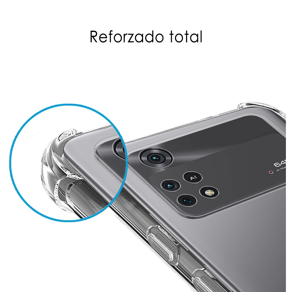 Funda Silicona Antigolpes Transparente para Xiaomi POCO M4 Pro 4G