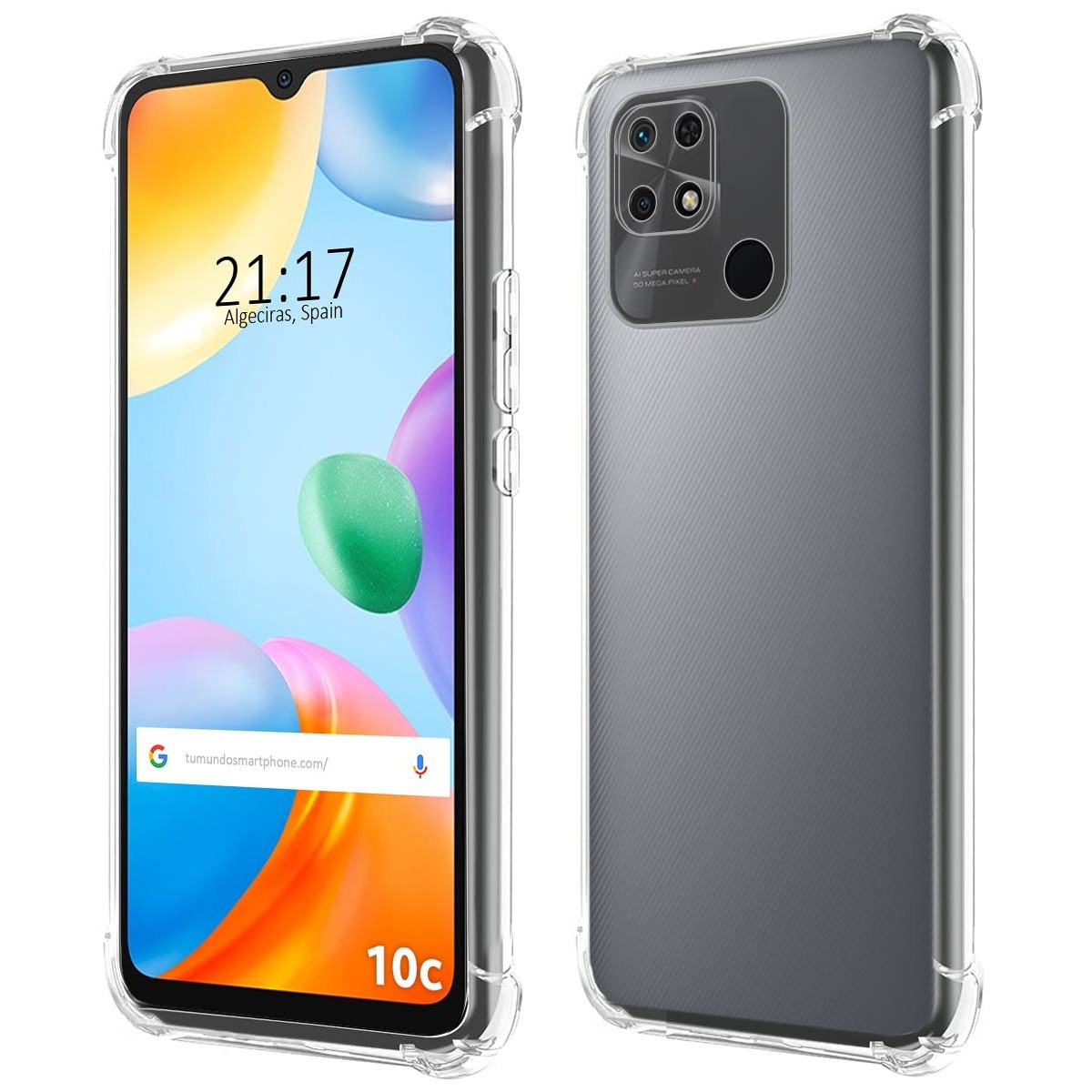 Funda Silicona Antigolpes Transparente para Xiaomi Redmi 10C