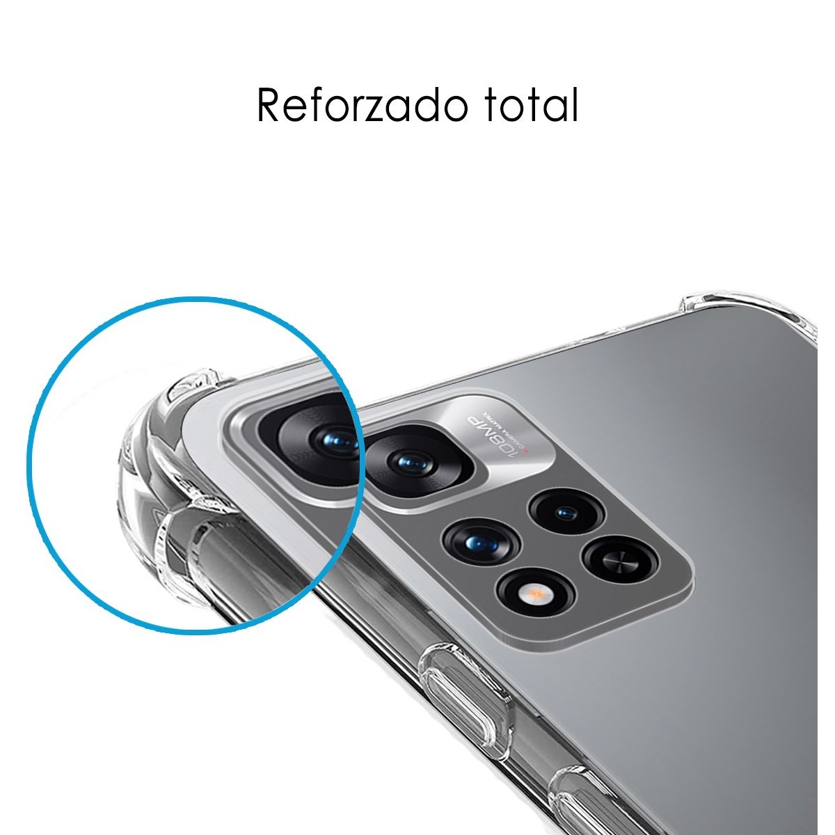 Funda Silicona Antigolpes Transparente para Xiaomi Redmi Note 11 Pro+ Plus 5G