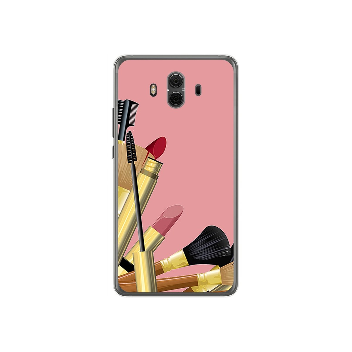 Funda Gel Tpu para Huawei Mate 10  Diseño Brochas Dibujos
