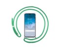 Funda Colgante Transparente para Vivo Y76 5G con Cordon Verde Agua