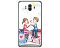 Funda Gel Tpu para Huawei Mate 10  Diseño Cafe Dibujos