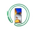 Funda Colgante Transparente para Xiaomi POCO M4 Pro 4G con Cordon Verde Agua