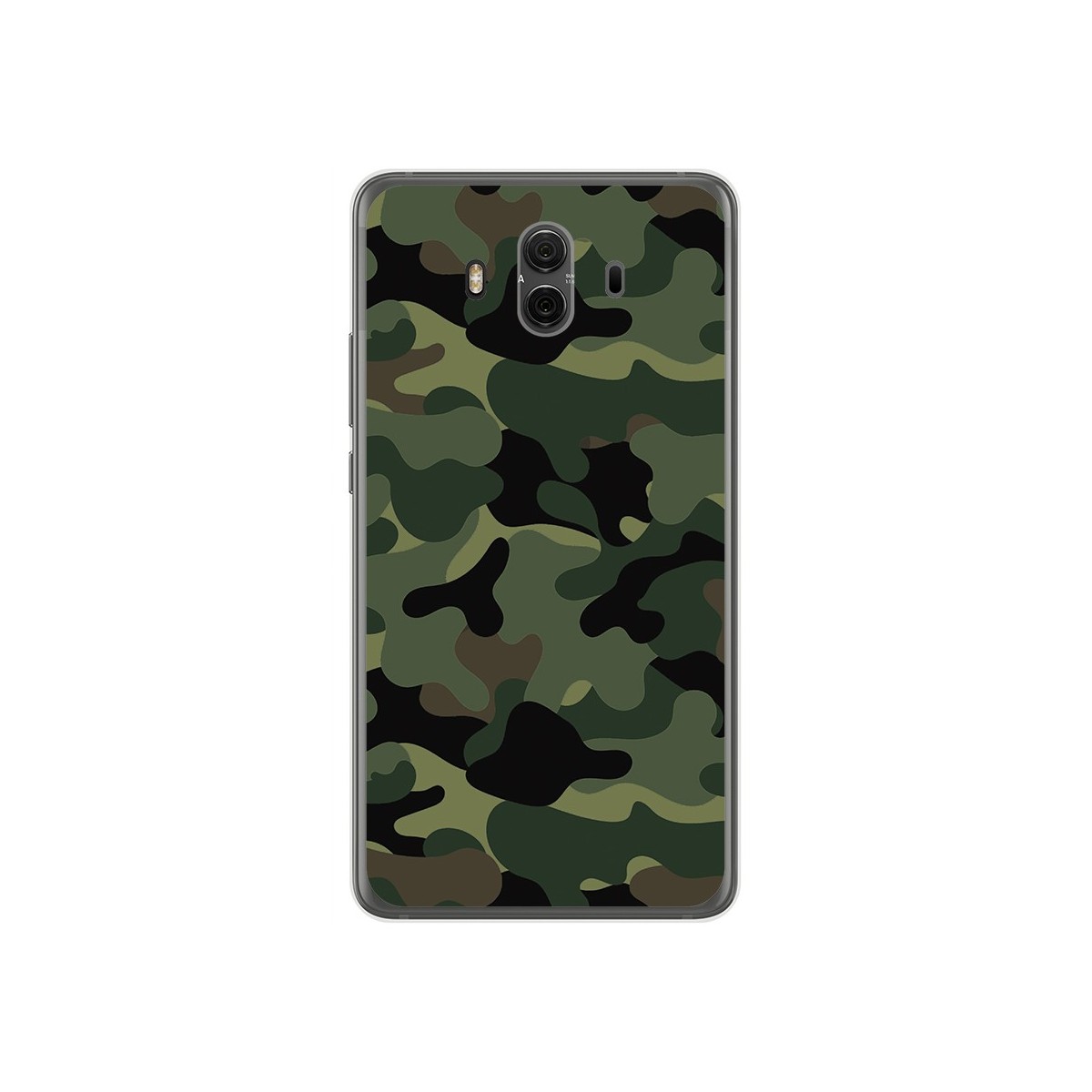 Funda Gel Tpu para Huawei Mate 10  Diseño Camuflaje Dibujos