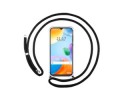 Funda Colgante Transparente para Xiaomi Redmi 10C con Cordon Negro