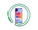 Funda Colgante Transparente para Xiaomi Redmi Note 11 Pro+ Plus 5G con Cordon Verde Agua
