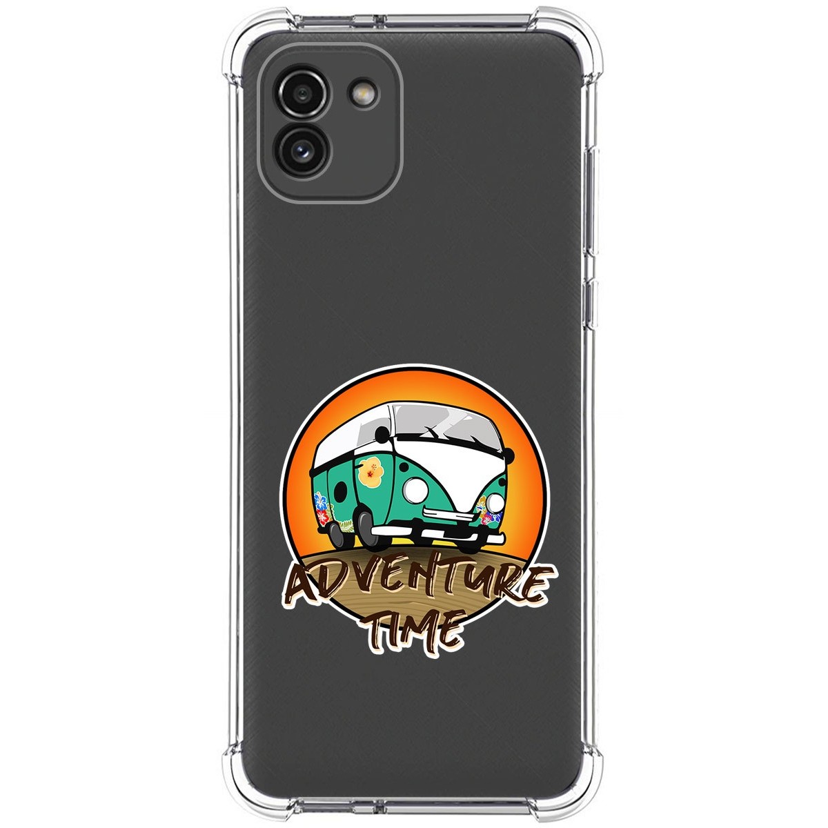 Funda Silicona Antigolpes para Samsung Galaxy A03 diseño Adventure Time Dibujos