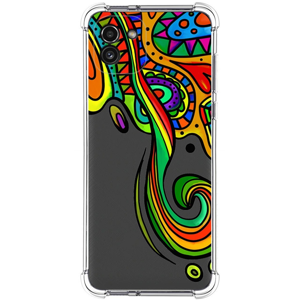 Funda Silicona Antigolpes para Samsung Galaxy A03 diseño Colores Dibujos