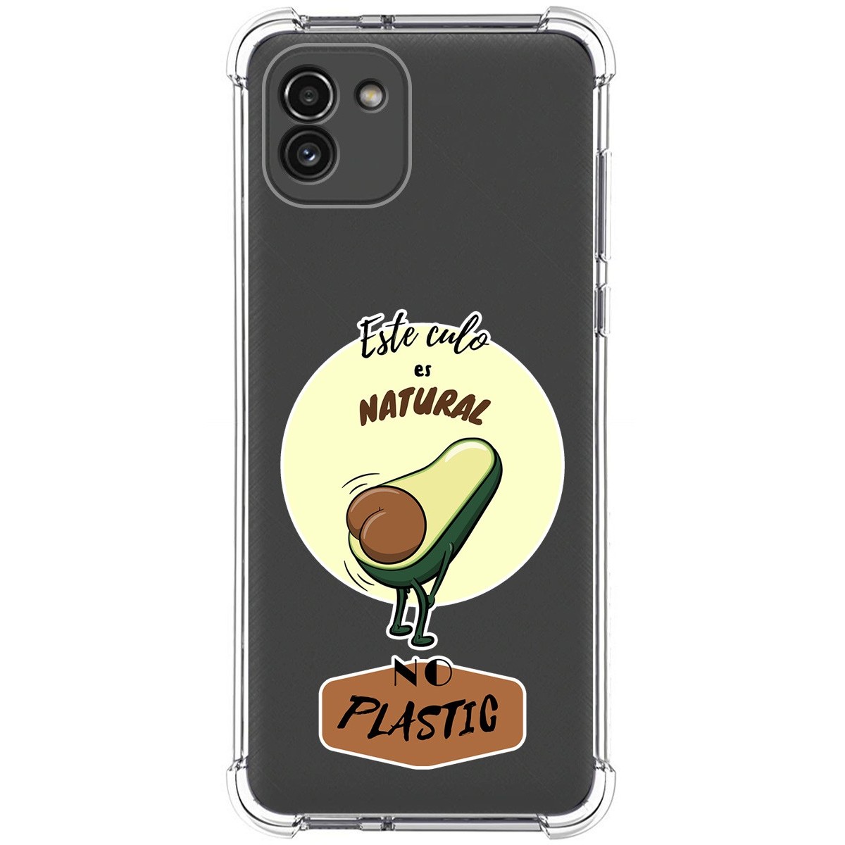 Funda Silicona Antigolpes para Samsung Galaxy A03 diseño Culo Natural Dibujos