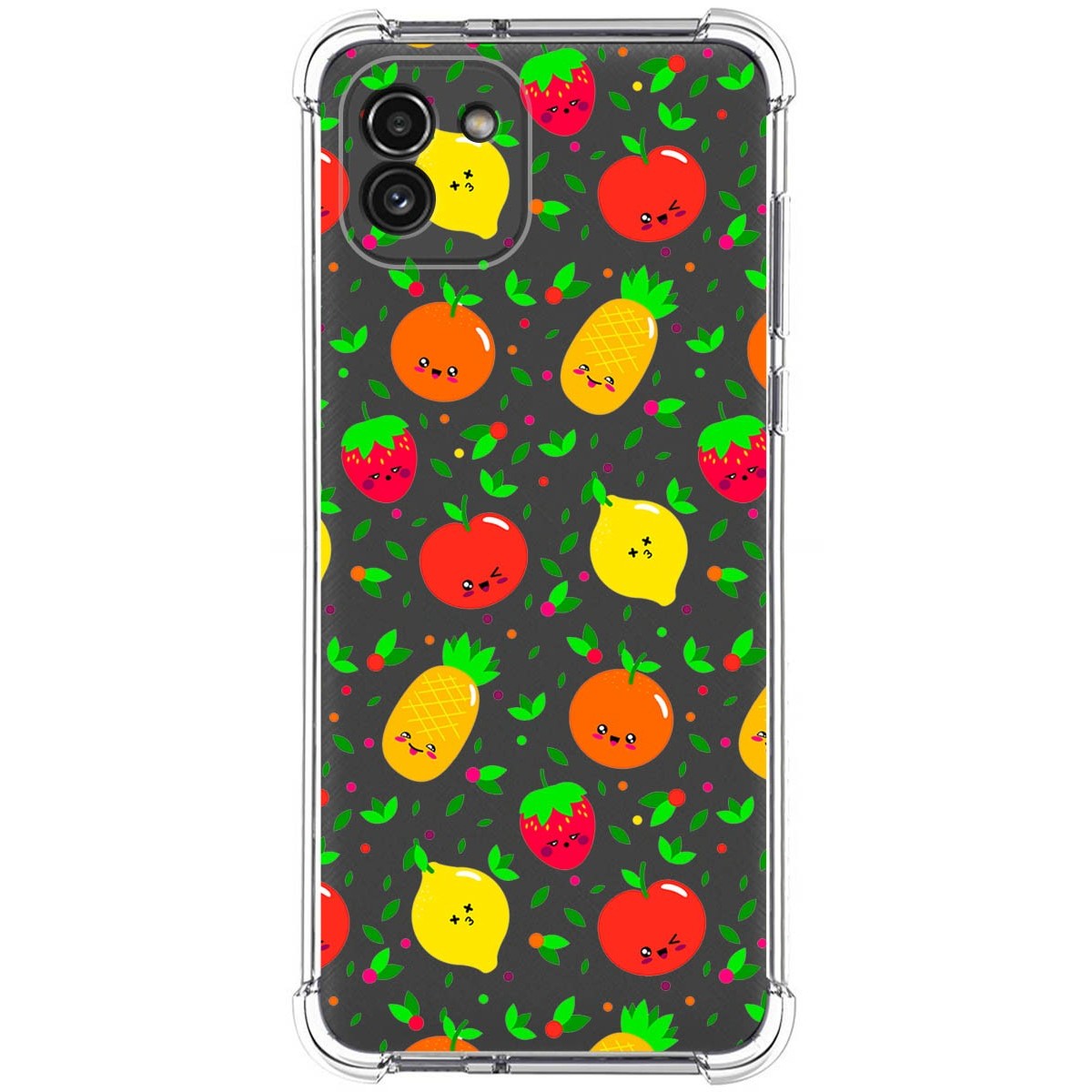 Funda Silicona Antigolpes para Samsung Galaxy A03 diseño Frutas 01 Dibujos