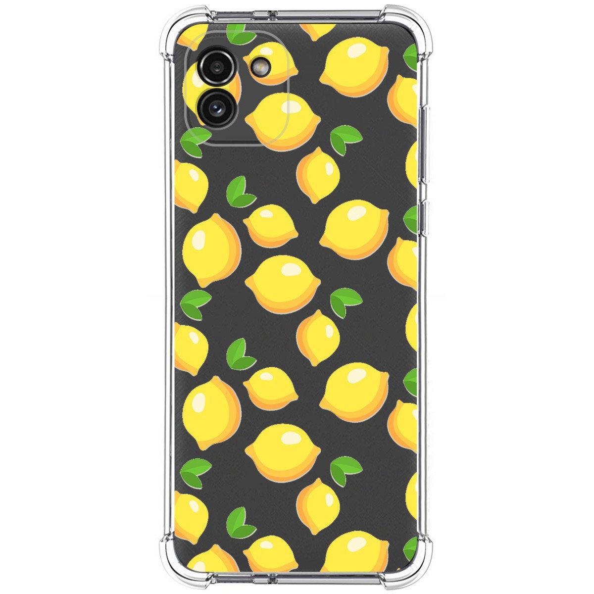 Funda Silicona Antigolpes para Samsung Galaxy A03 diseño Limones Dibujos