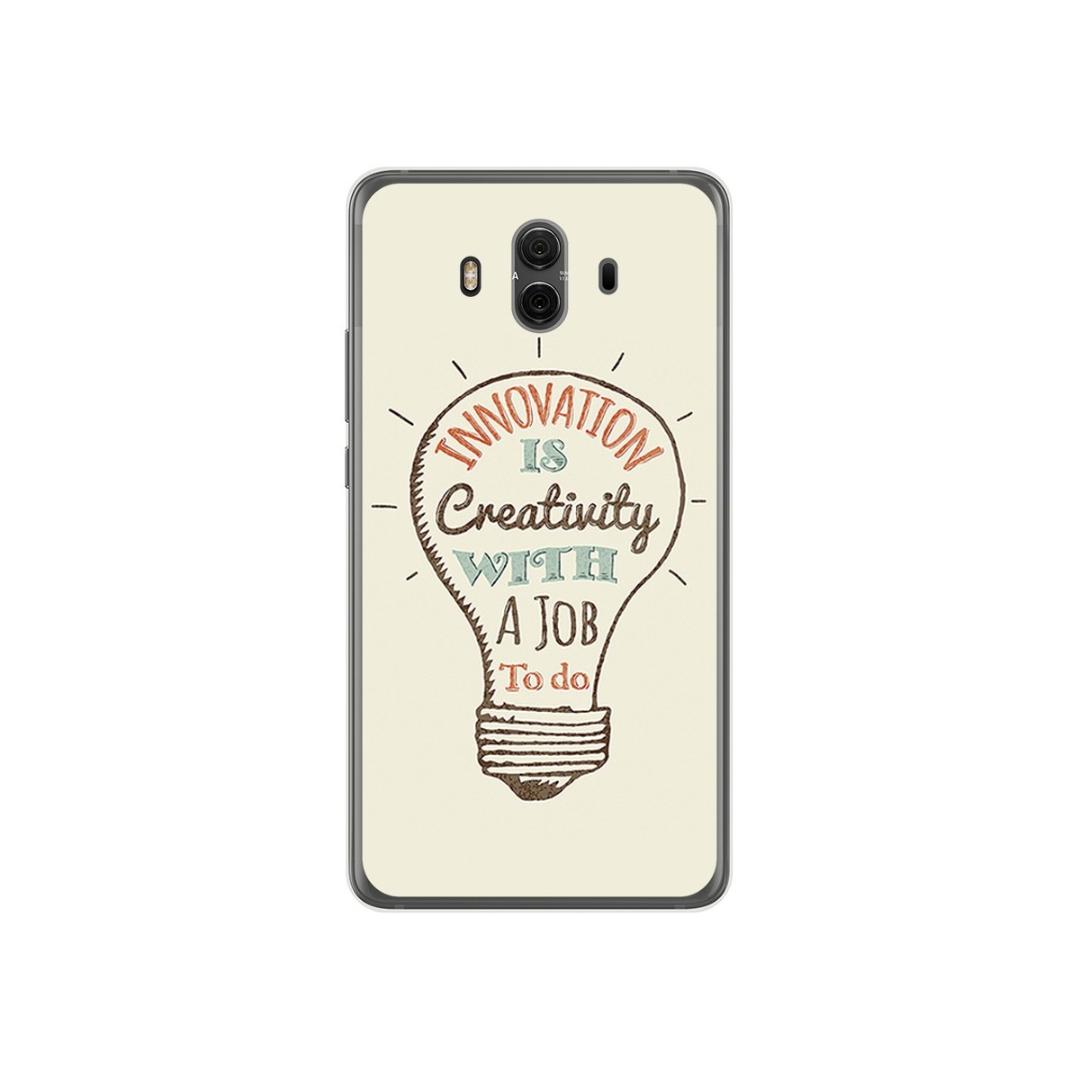 Funda Gel Tpu para Huawei Mate 10  Diseño Creativity Dibujos