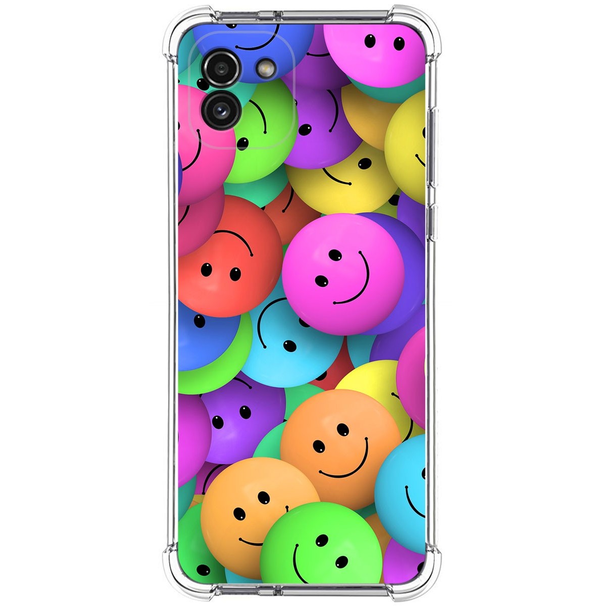 Funda Silicona Antigolpes para Samsung Galaxy A03 diseño Smile Dibujos