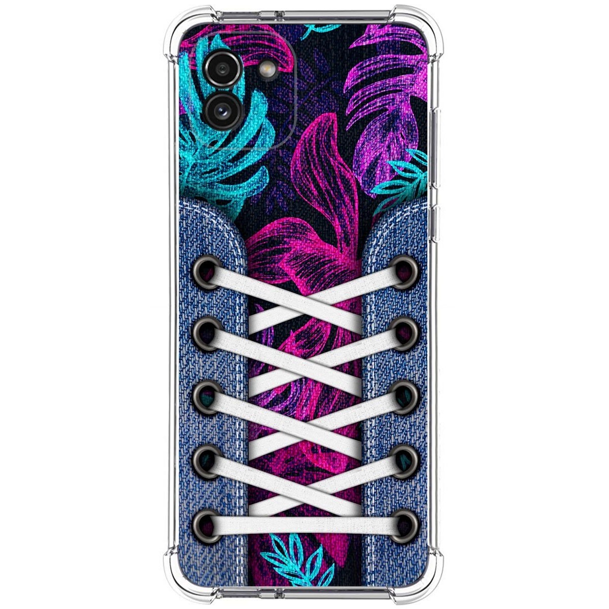 Funda Silicona Antigolpes para Samsung Galaxy A03 diseño Zapatillas 07 Dibujos