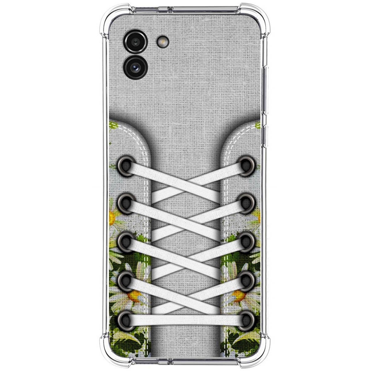 Funda Silicona Antigolpes para Samsung Galaxy A03 diseño Zapatillas 08 Dibujos