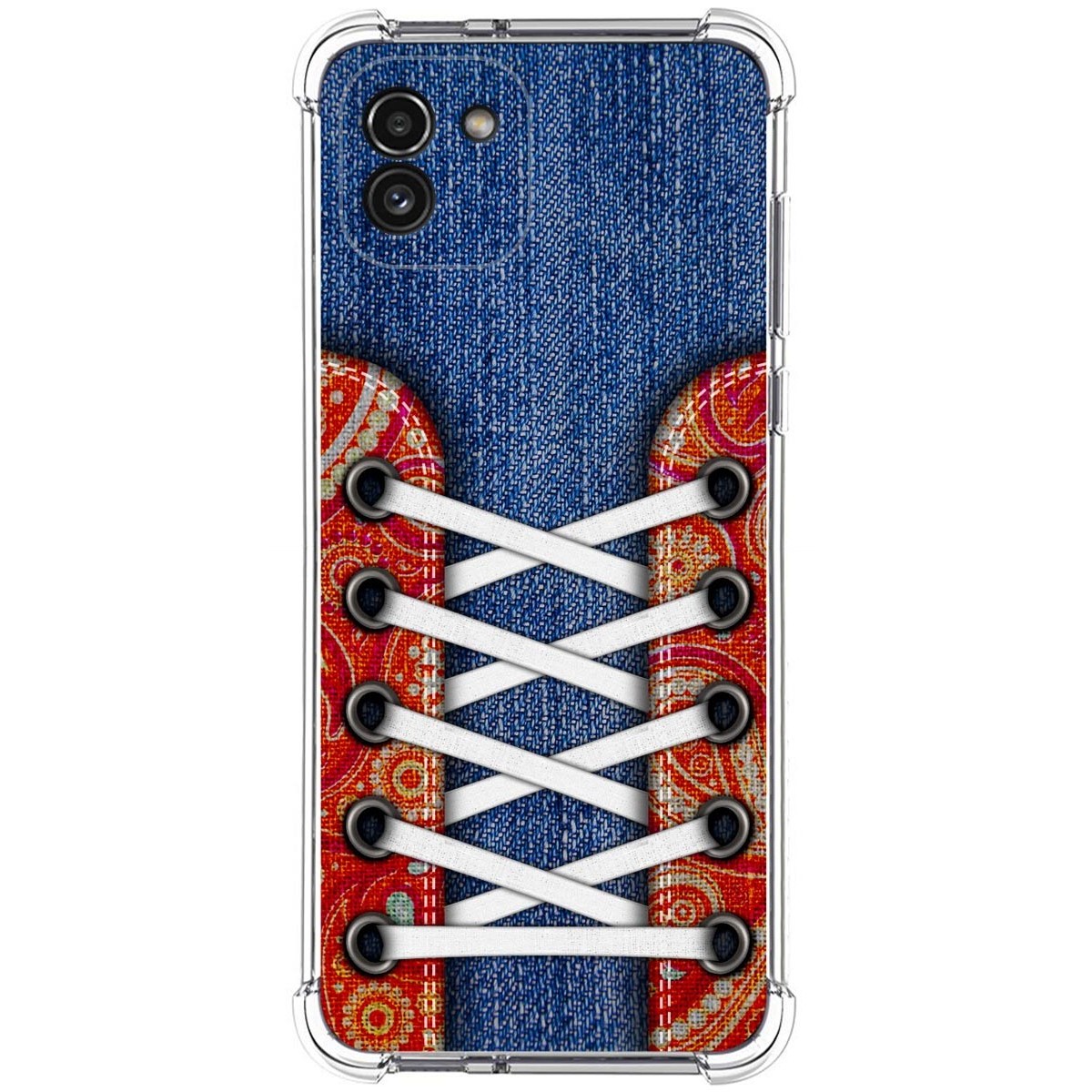 Funda Silicona Antigolpes para Samsung Galaxy A03 diseño Zapatillas 11 Dibujos