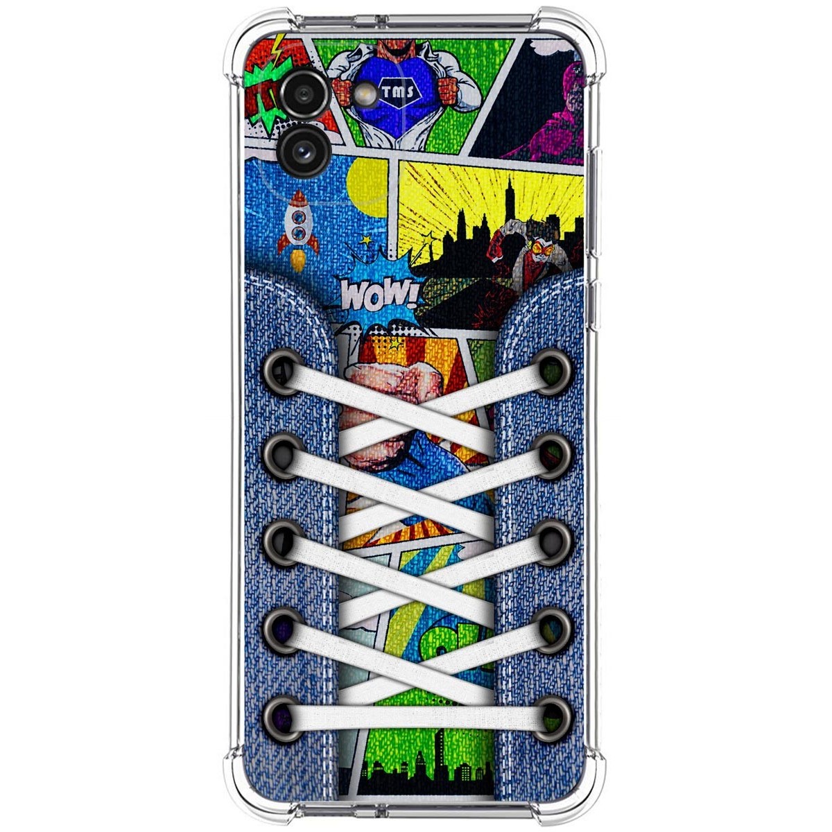 Funda Silicona Antigolpes para Samsung Galaxy A03 diseño Zapatillas 14 Dibujos