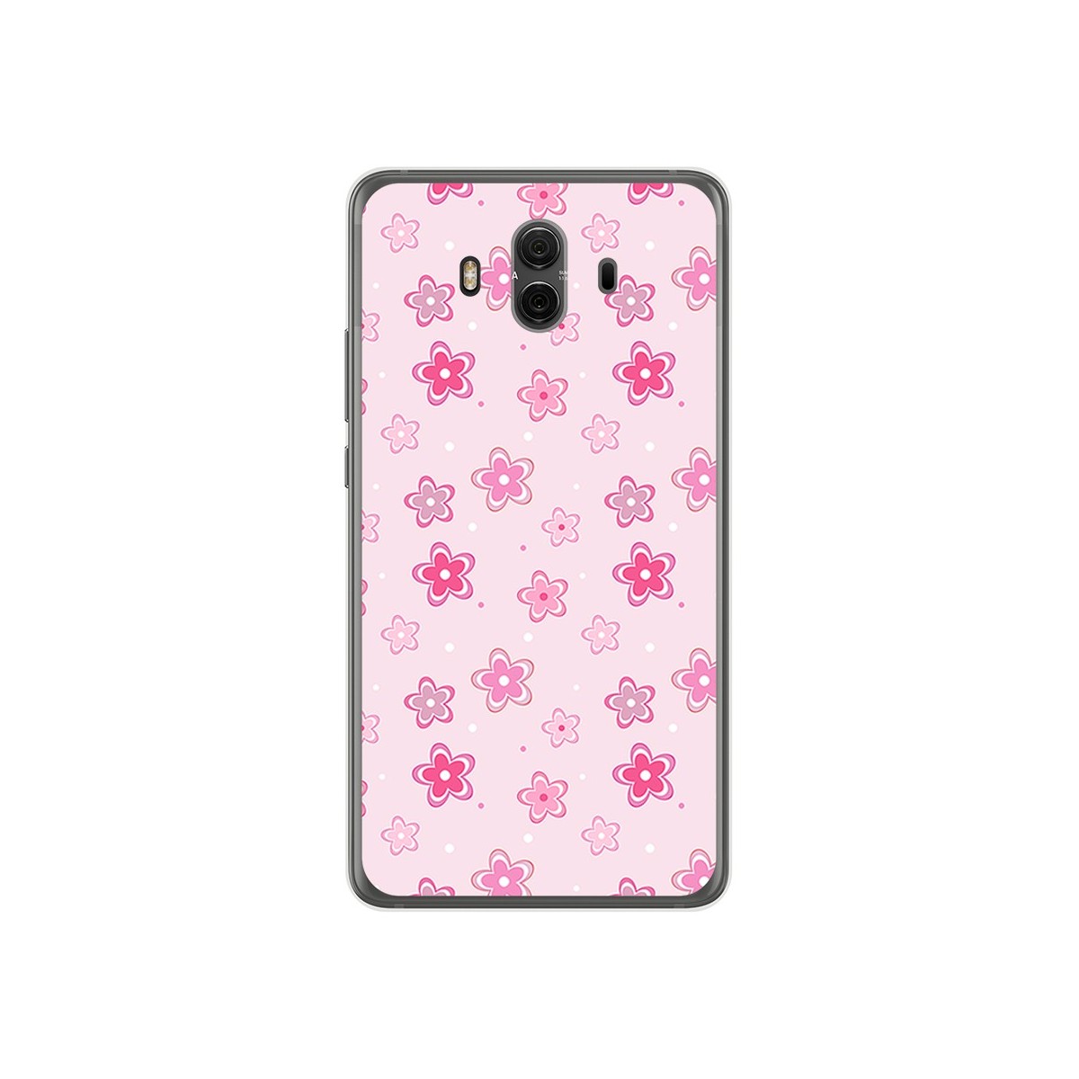 Funda Gel Tpu para Huawei Mate 10  Diseño Flores Dibujos