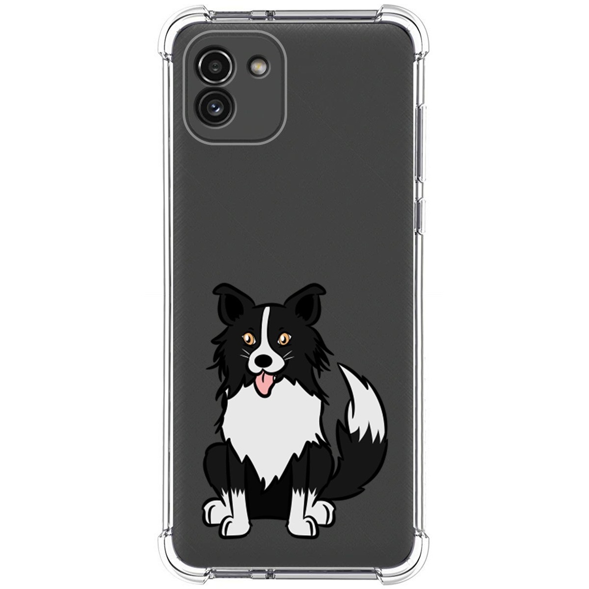 Funda Silicona Antigolpes para Samsung Galaxy A03 diseño Perros 01 Dibujos