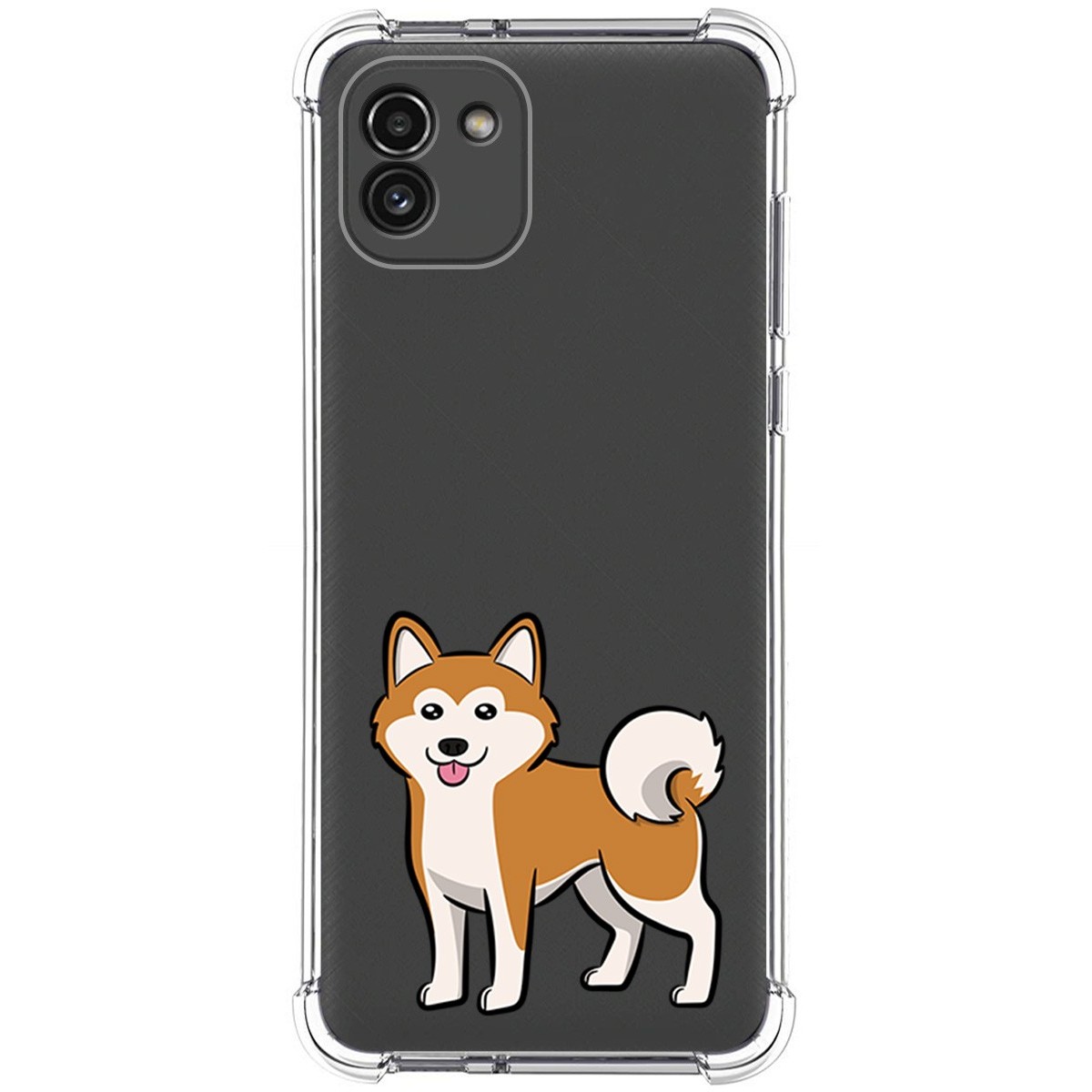 Funda Silicona Antigolpes para Samsung Galaxy A03 diseño Perros 02 Dibujos