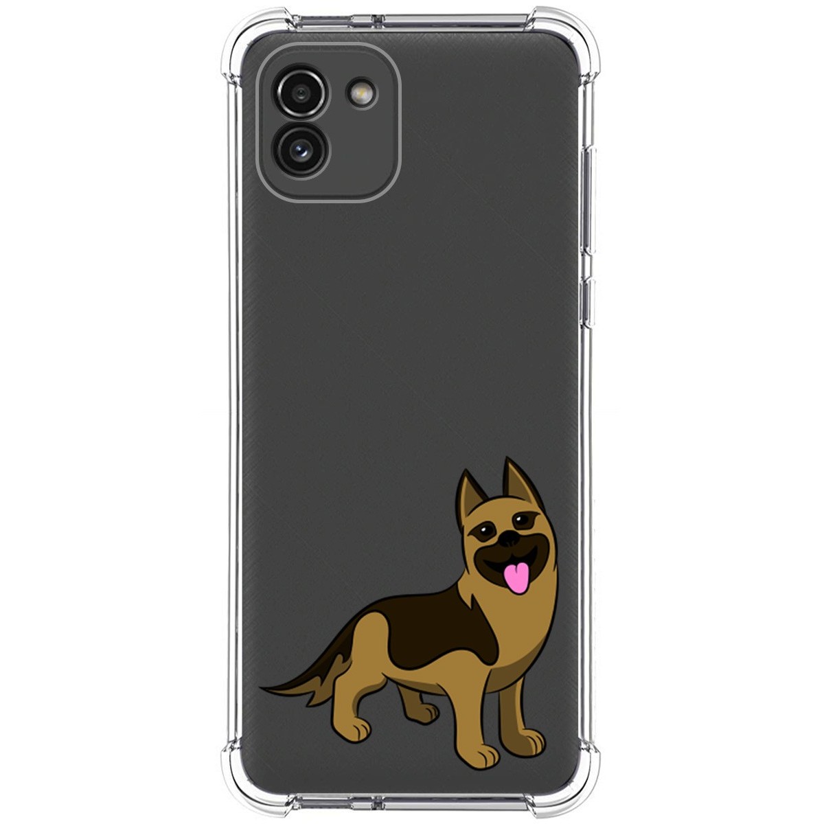 Funda Silicona Antigolpes para Samsung Galaxy A03 diseño Perros 03 Dibujos