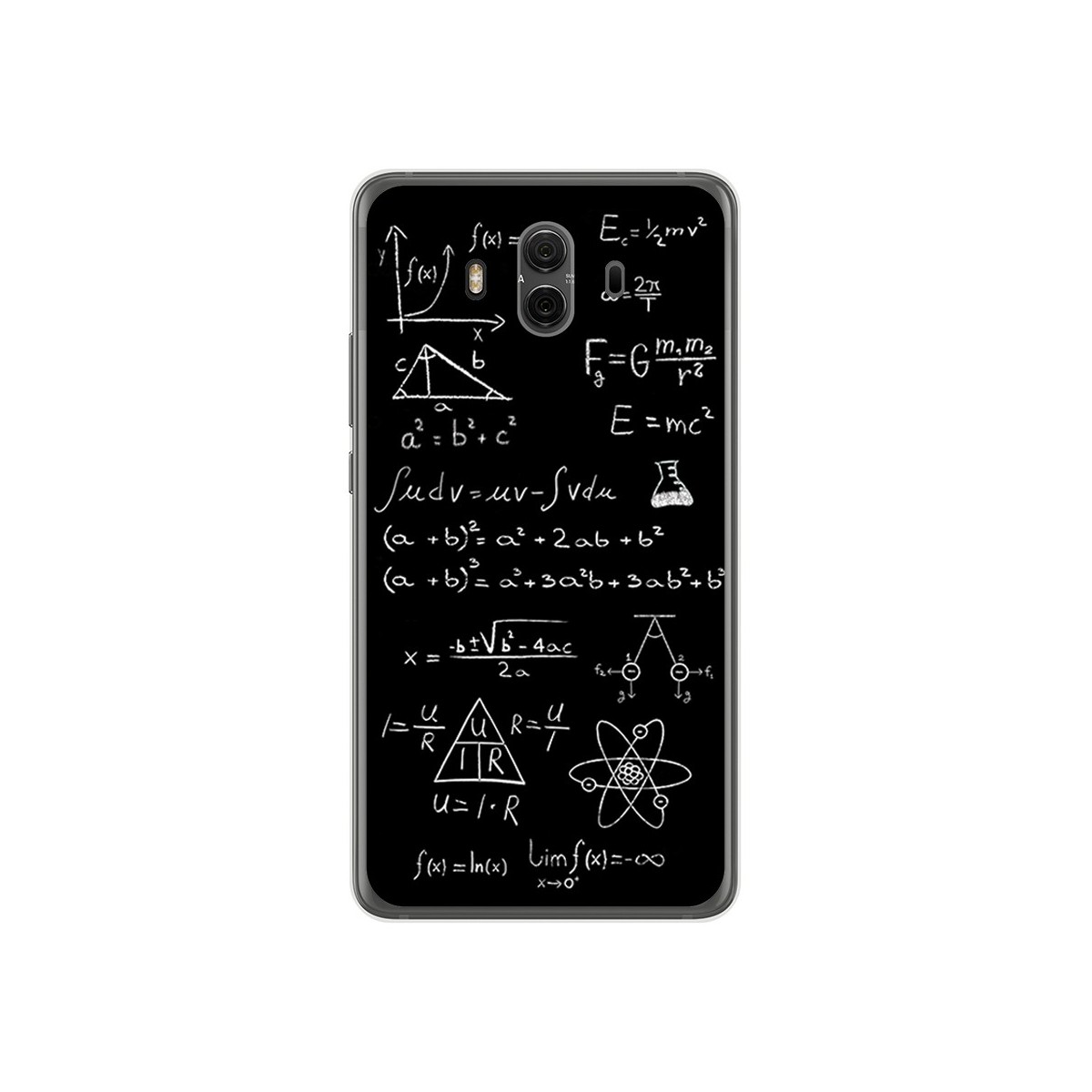 Funda Gel Tpu para Huawei Mate 10  Diseño Formulas Dibujos