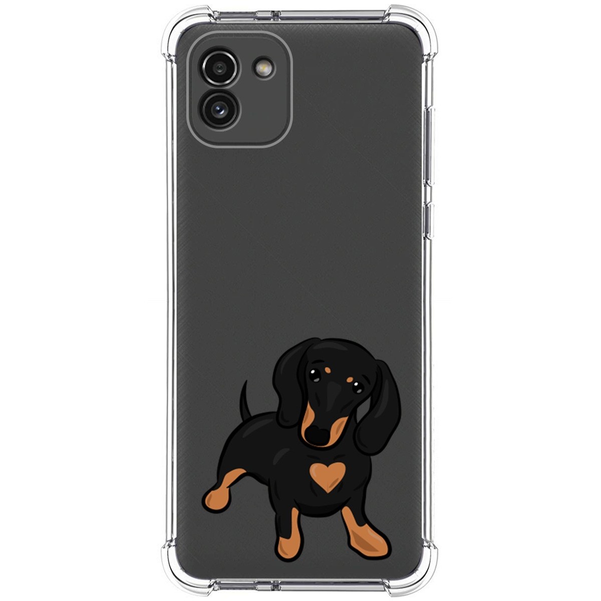 Funda Silicona Antigolpes para Samsung Galaxy A03 diseño Perros 04 Dibujos