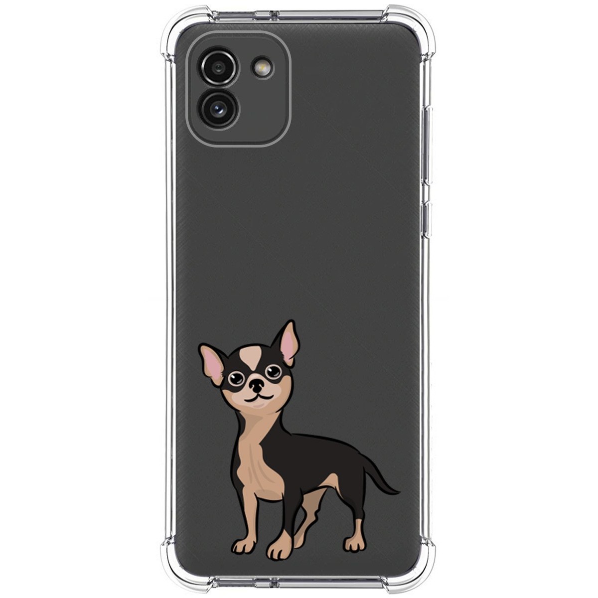 Funda Silicona Antigolpes para Samsung Galaxy A03 diseño Perros 05 Dibujos
