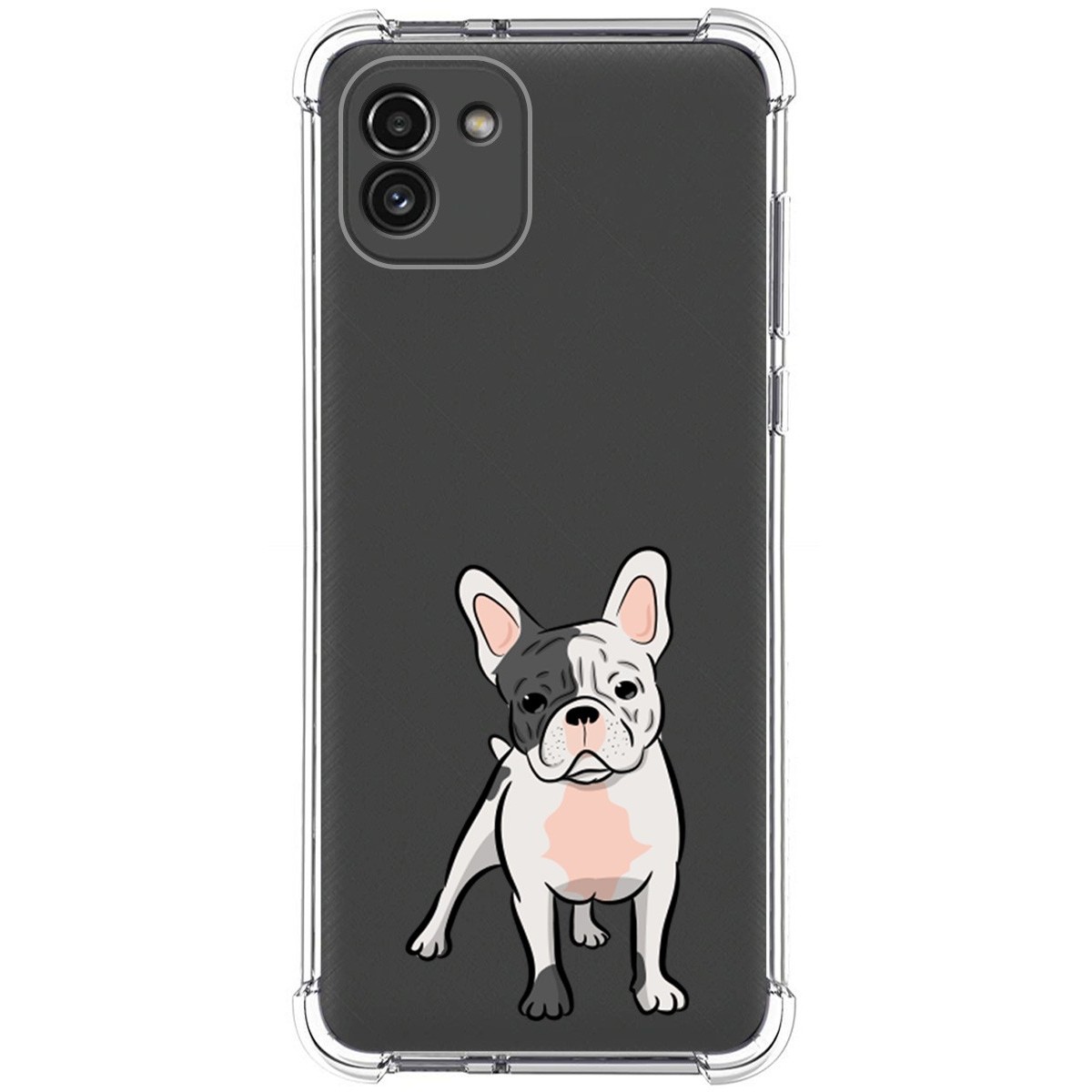 Funda Silicona Antigolpes para Samsung Galaxy A03 diseño Perros 06 Dibujos