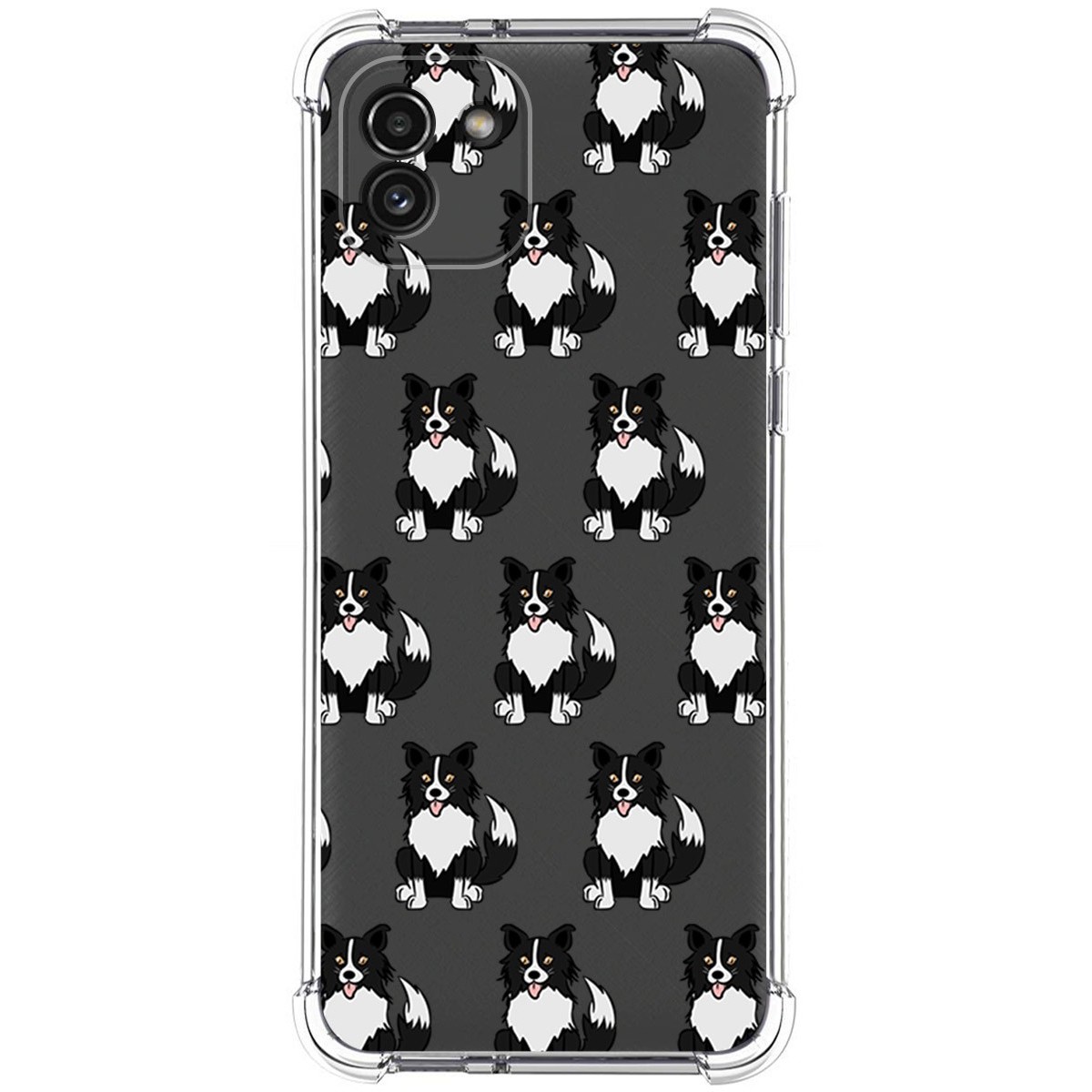 Funda Silicona Antigolpes para Samsung Galaxy A03 diseño Perros 07 Dibujos