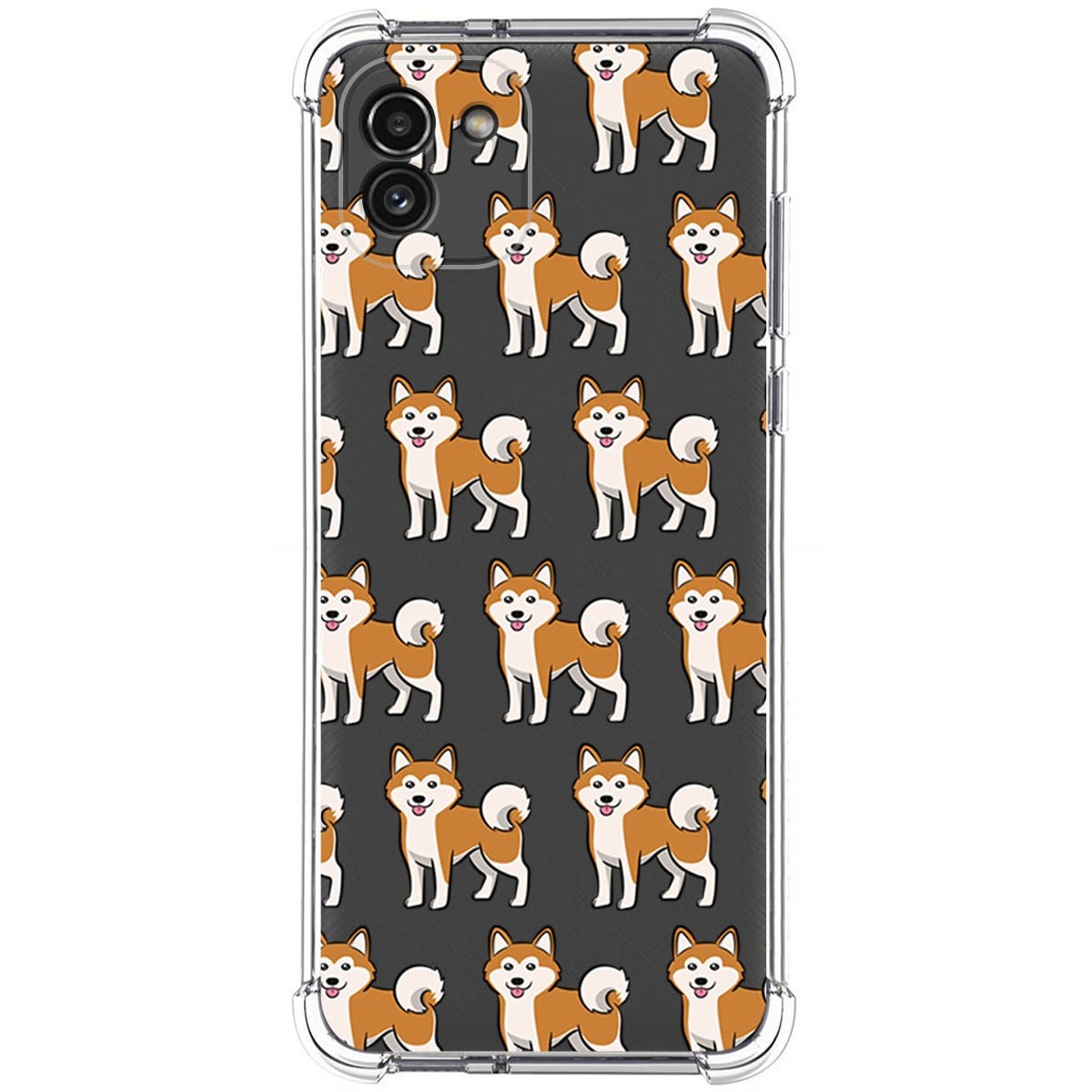 Funda Silicona Antigolpes para Samsung Galaxy A03 diseño Perros 08 Dibujos