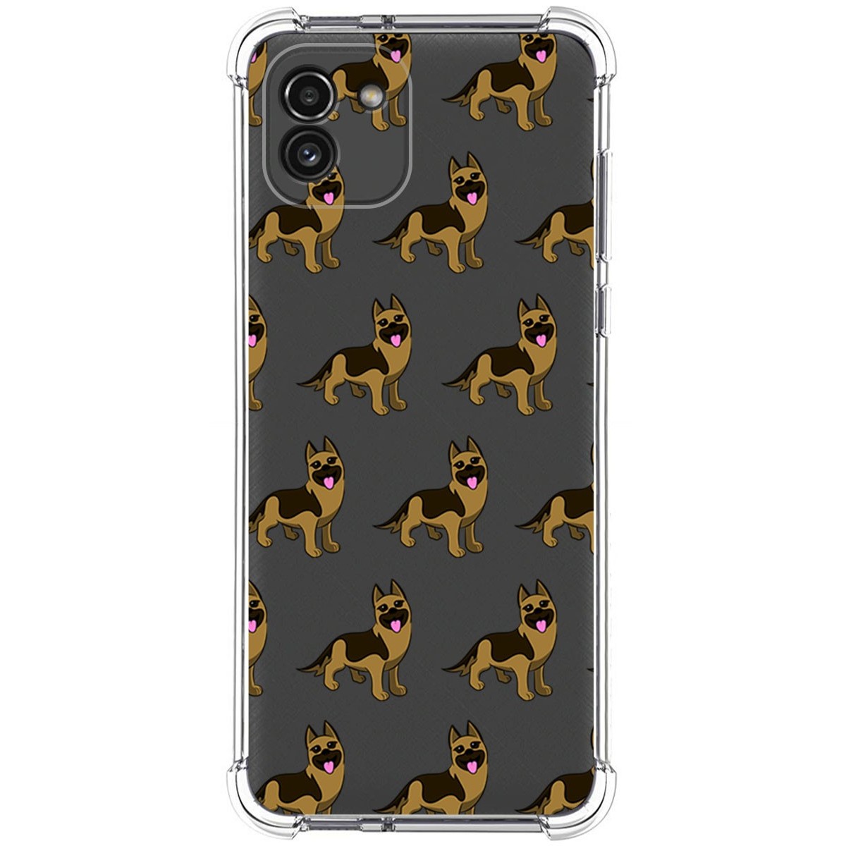 Funda Silicona Antigolpes para Samsung Galaxy A03 diseño Perros 09 Dibujos