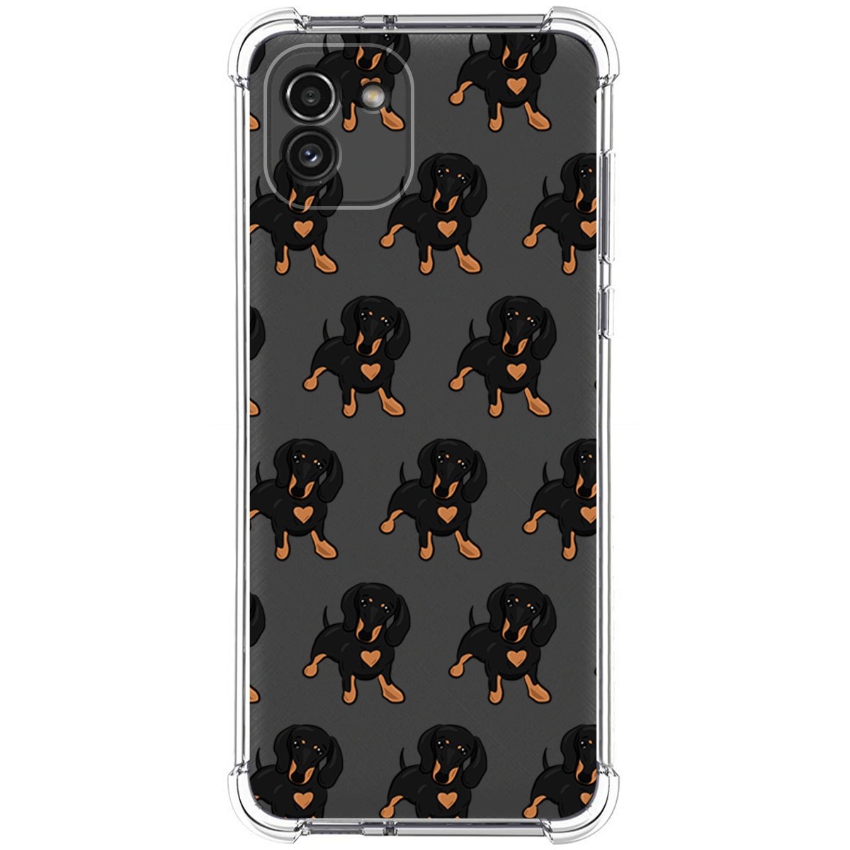 Funda Silicona Antigolpes para Samsung Galaxy A03 diseño Perros 10 Dibujos