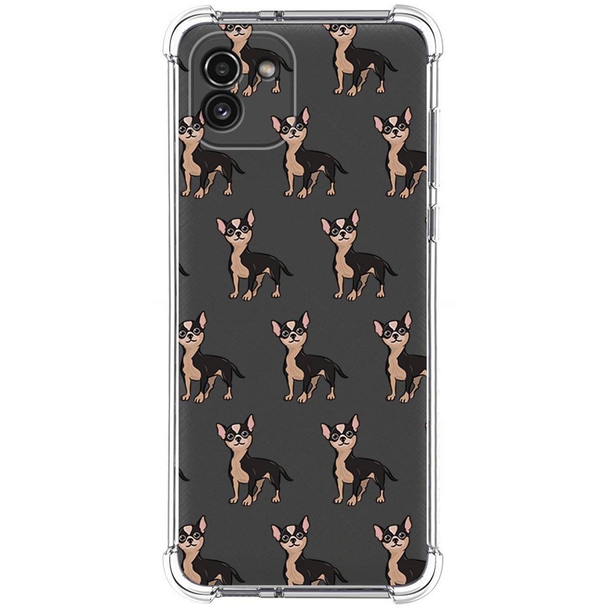 Funda Silicona Antigolpes para Samsung Galaxy A03 diseño Perros 11 Dibujos