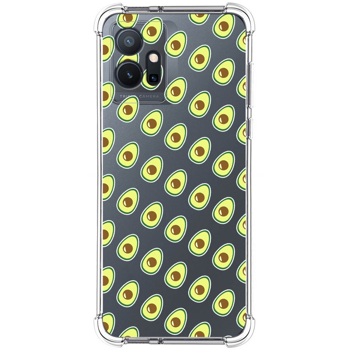 Funda Silicona Antigolpes para Vivo Y55 5G diseño Aguacate Dibujos