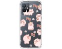 Funda Silicona Antigolpes para Vivo Y55 5G diseño Cerdos Dibujos
