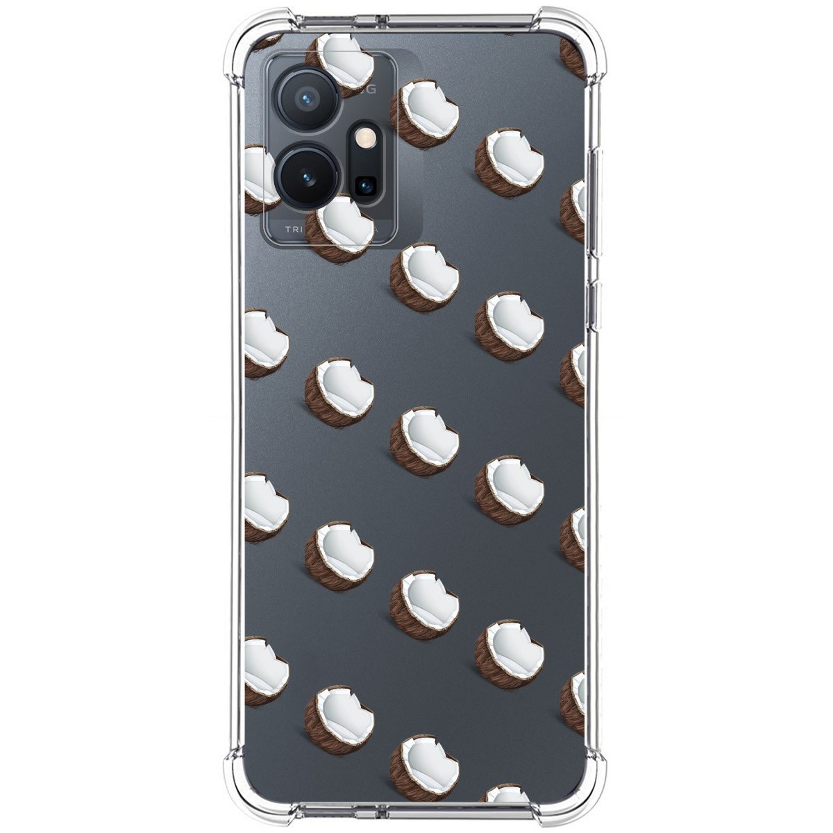 Funda Silicona Antigolpes para Vivo Y55 5G diseño Cocos Dibujos