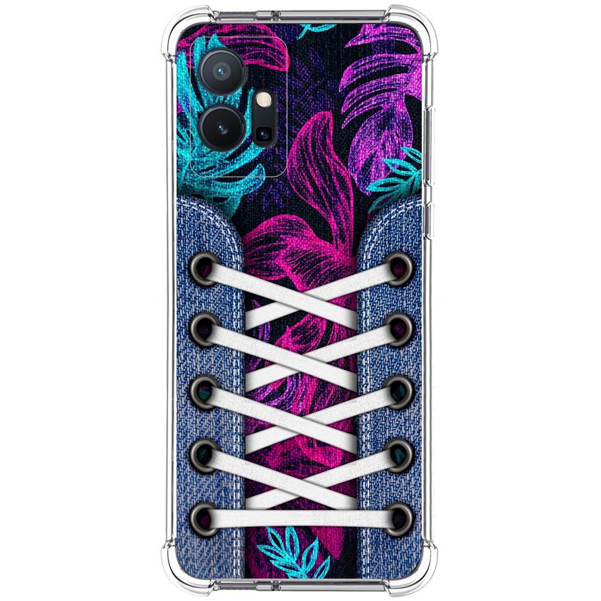 Funda Silicona Antigolpes para Vivo Y55 5G diseño Zapatillas 07 Dibujos