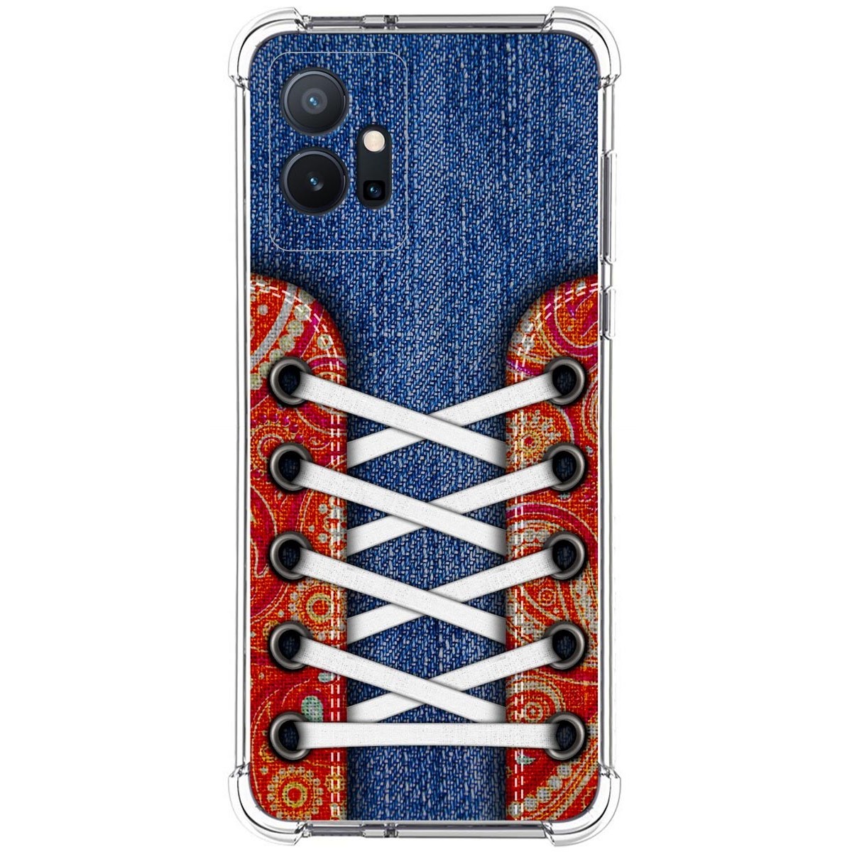 Funda Silicona Antigolpes para Vivo Y55 5G diseño Zapatillas 11 Dibujos