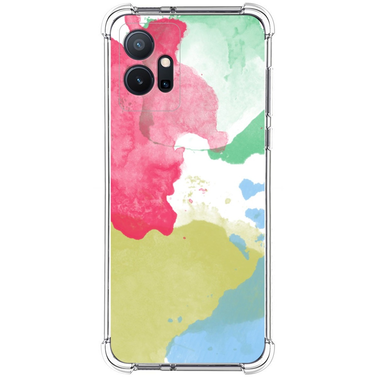Funda Silicona Antigolpes para Vivo Y55 5G diseño Acuarela 02 Dibujos