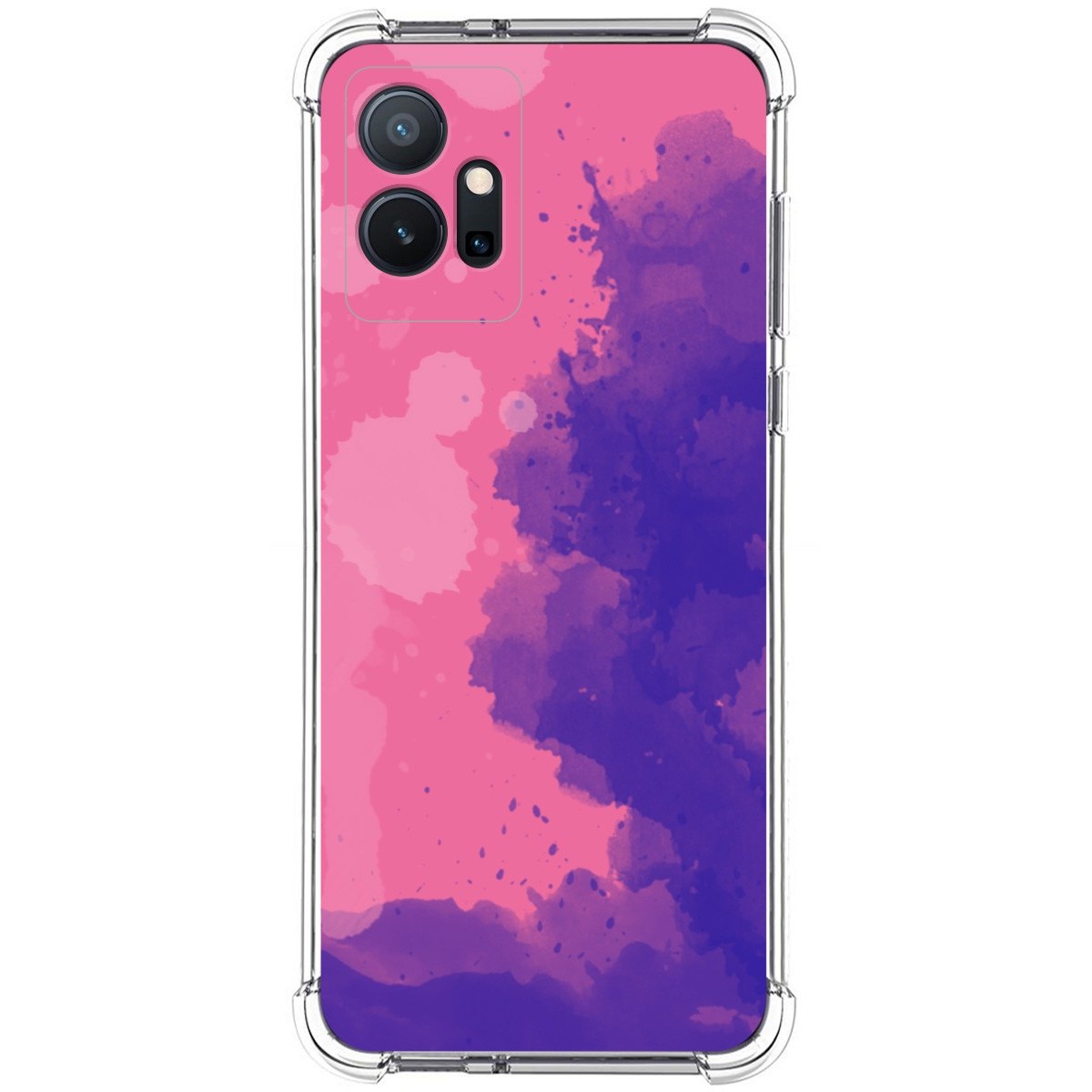 Funda Silicona Antigolpes para Vivo Y55 5G diseño Acuarela 07 Dibujos