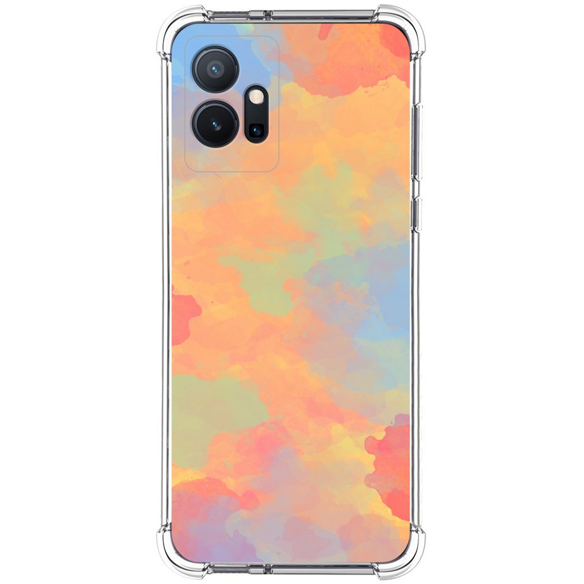 Funda Silicona Antigolpes para Vivo Y55 5G diseño Acuarela 08 Dibujos