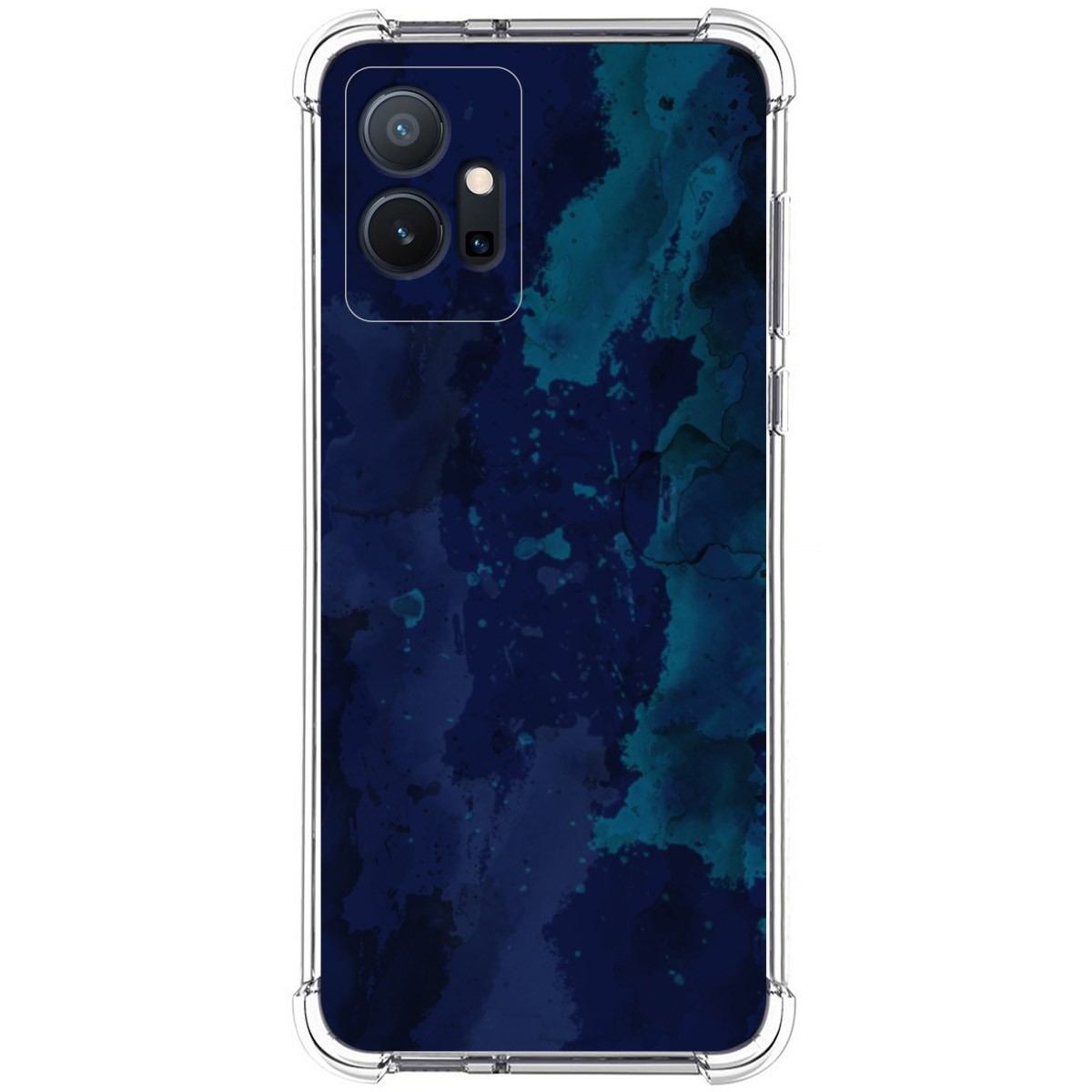 Funda Silicona Antigolpes para Vivo Y55 5G diseño Acuarela 13 Dibujos